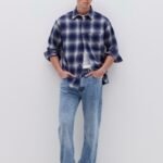 Men's Straight Jeans – Medium Blue