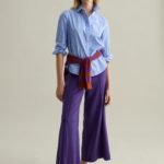 OVS Bootcut Trou Mulberry Pur