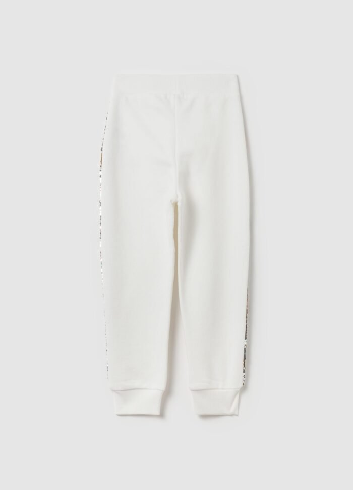 ⁦Girls' Joggers – Off White⁩ - الصورة ⁦2⁩