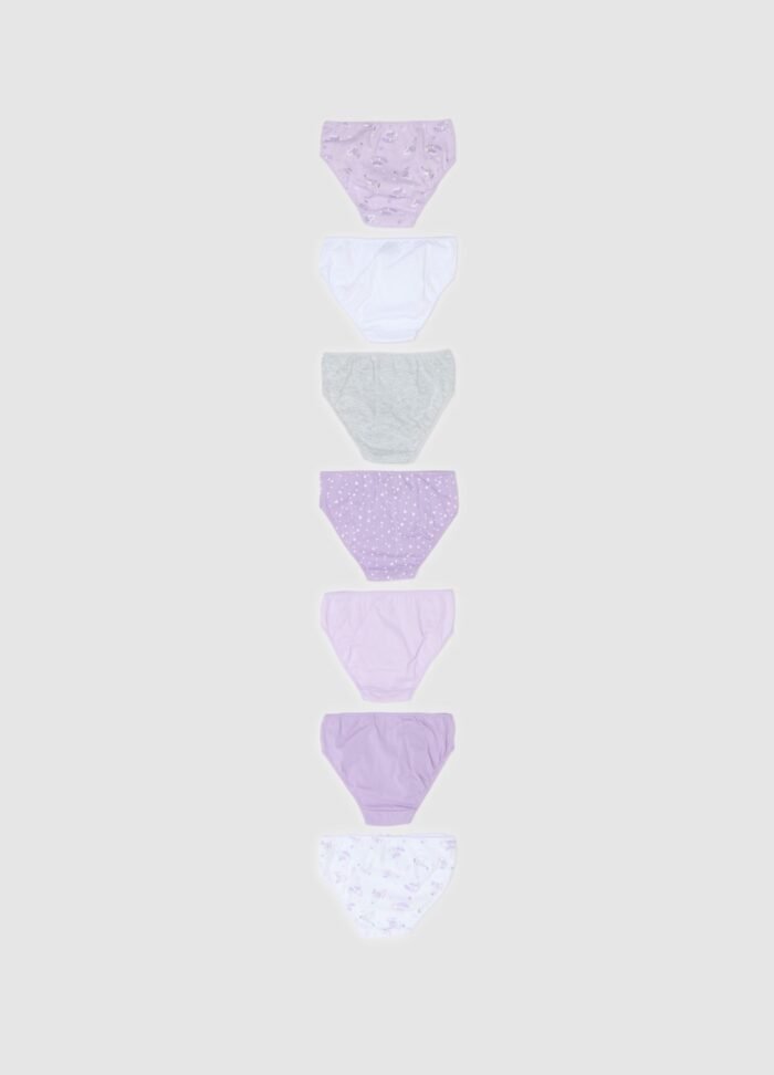 ⁦Girls' 7-Pack Briefs – Multicolour⁩ - الصورة ⁦2⁩