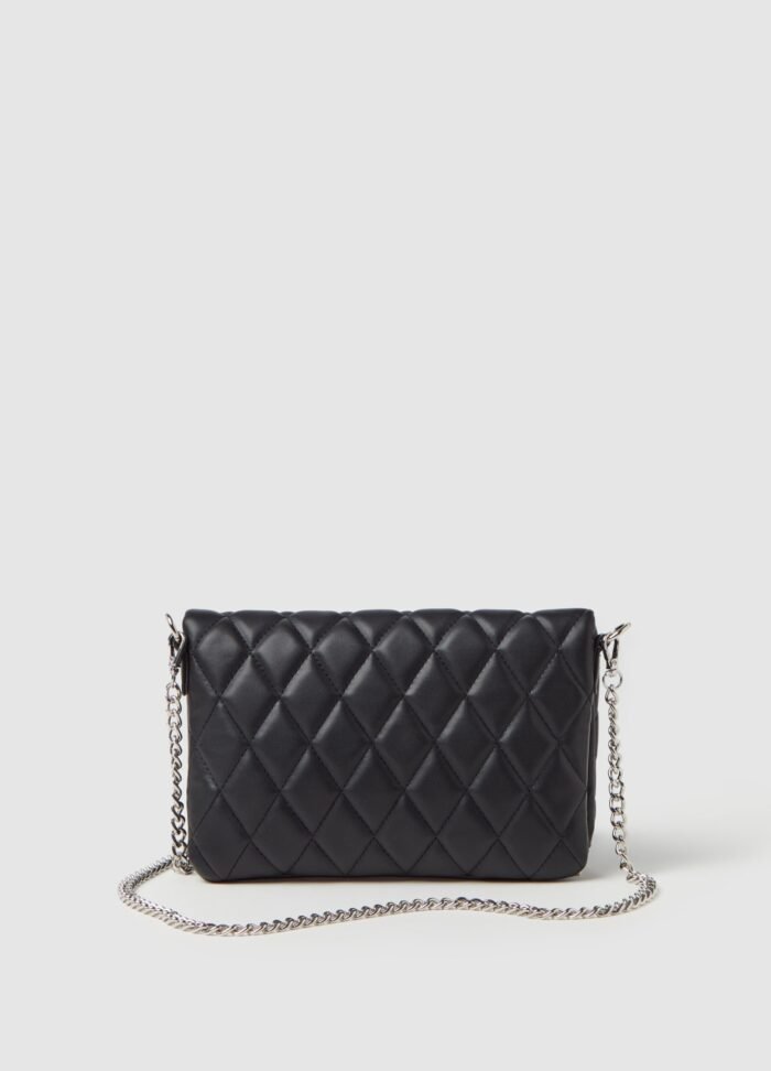 ⁦Women's Crossbody Bag with Chain – Black⁩ - الصورة ⁦2⁩