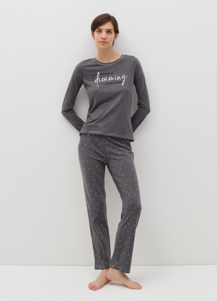 ⁦Women's Pyjama Top – Dark Grey⁩ - الصورة ⁦2⁩