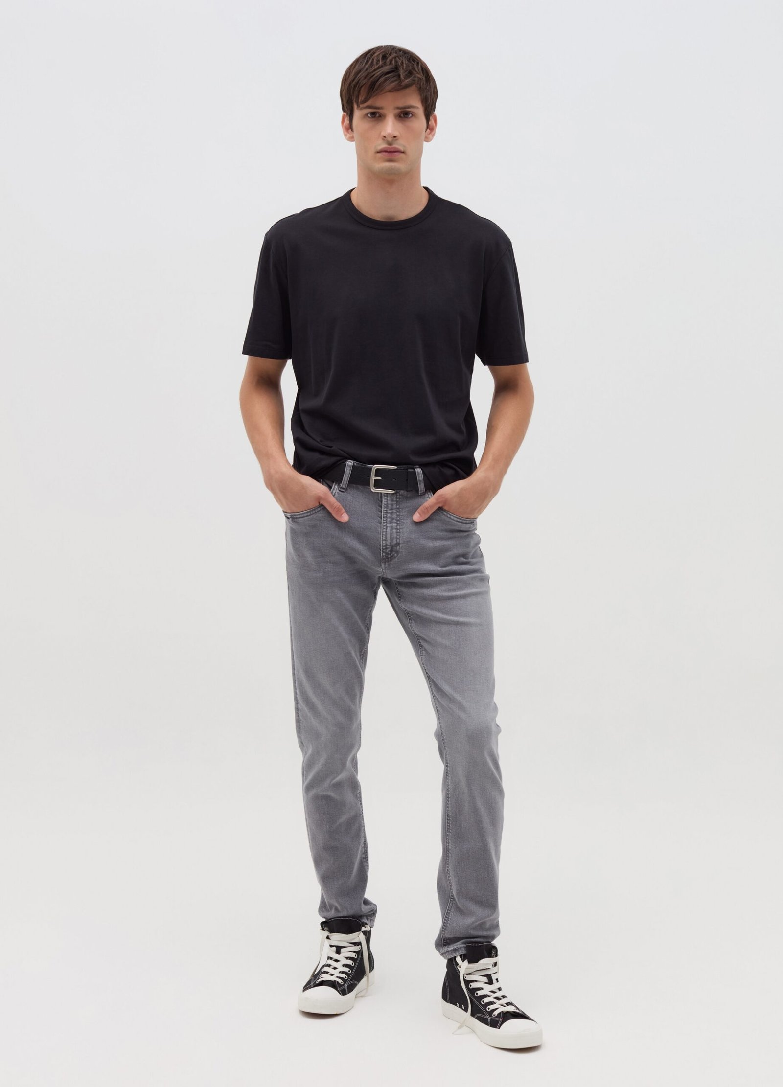 13173804.jpg Men's Slim Jeans – Light Grey - Image 1