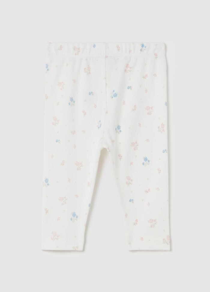 ⁦Baby Printed Leggings – Off White⁩ - الصورة ⁦2⁩