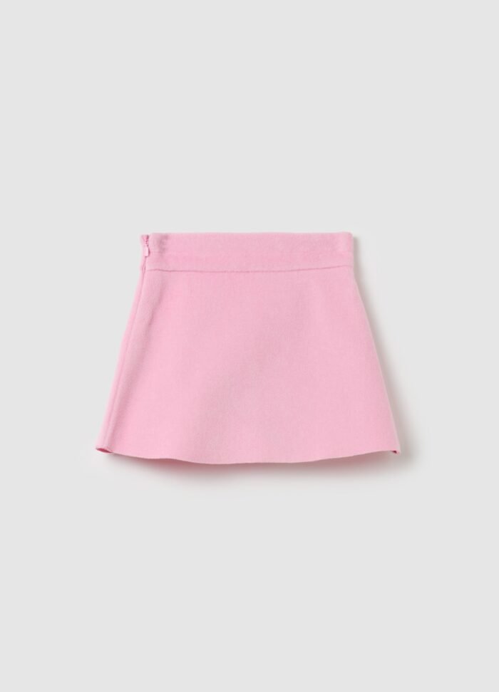 ⁦Girls' Pleated Skirt – Dark Pink⁩ - الصورة ⁦2⁩