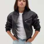Girls' Faux-Leather Leggings – Black