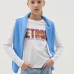 Girls' Printed Long-Sleeve T-Shirt – White