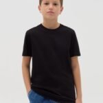 OVS Solid T-Shir Black Beauty