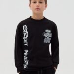 OVS Tshirt Ls W/ Black