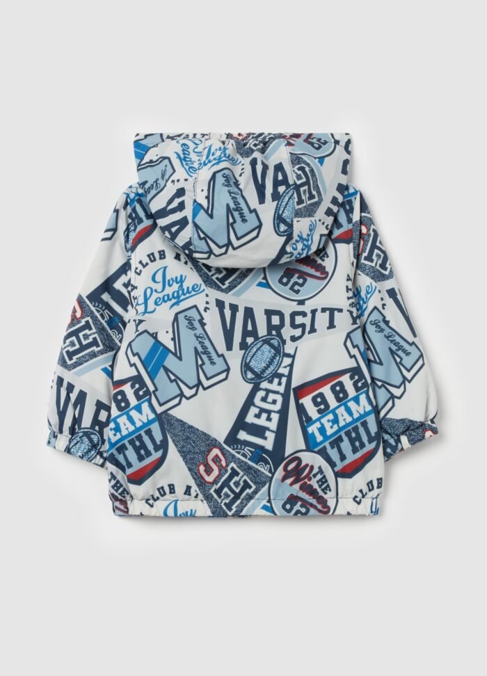 ⁦Baby Printed Raincoat – Off White⁩ - الصورة ⁦2⁩