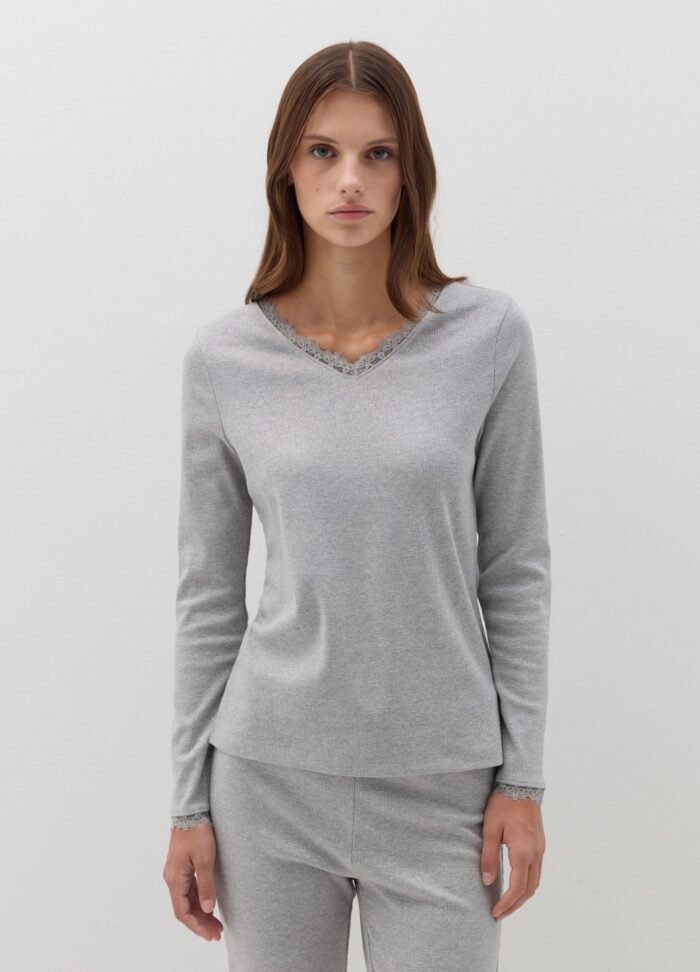 ⁦Women's Pyjama Set – Grey⁩ - الصورة ⁦2⁩
