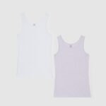 OVS Pk 2 Singlet Bright White