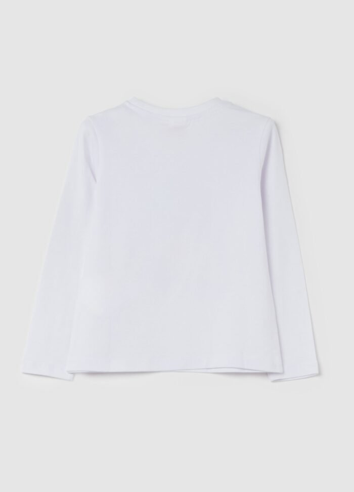 Girls' Long-Sleeve T-Shirt – White - Image 2