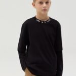 OVS Tshirt W/Emb Black Beauty