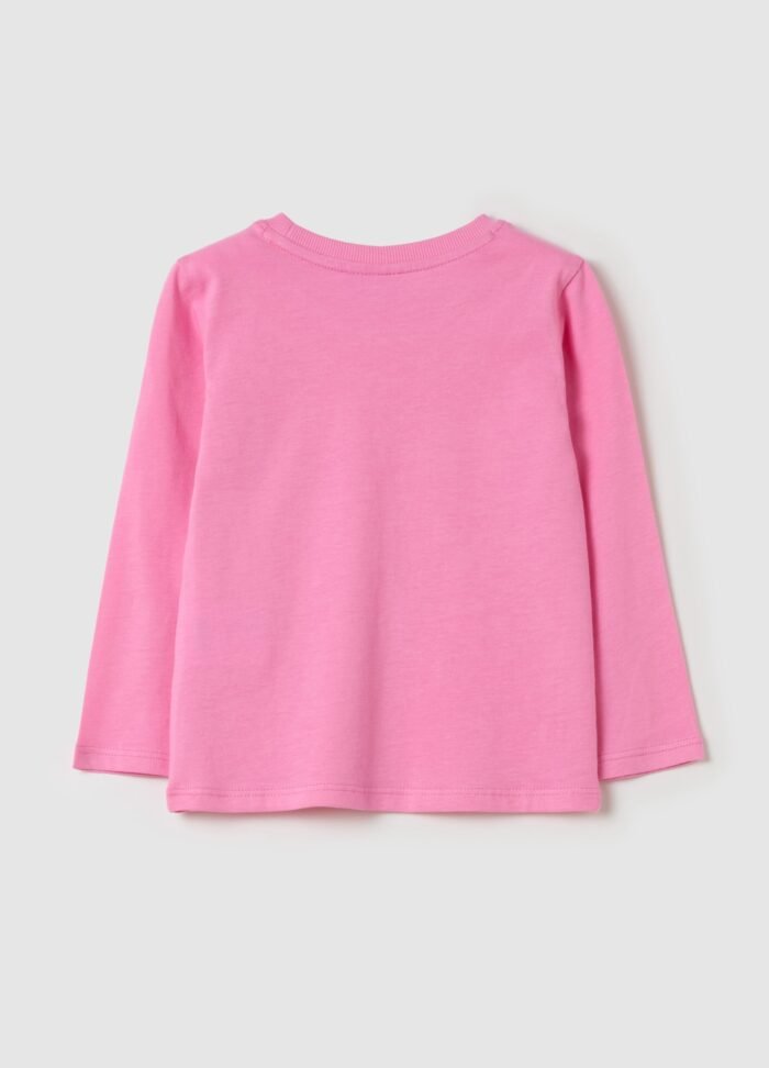 Baby Girls' Long-Sleeve T-Shirt – Rose Pink - Image 2