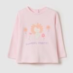 Baby Printed T-Shirt – Light Pink
