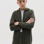 OVS Swt Full Zip Kombu Green