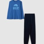 Boys' Pyjamas – Blue & Light Blue
