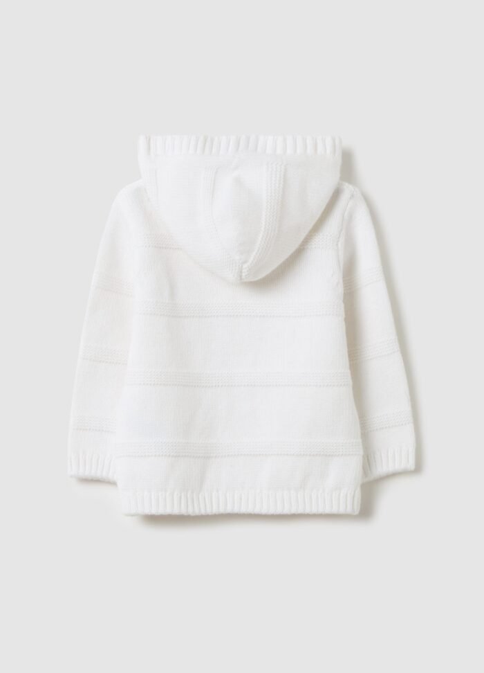 ⁦Baby Knit Cardigan – Off White⁩ - الصورة ⁦2⁩