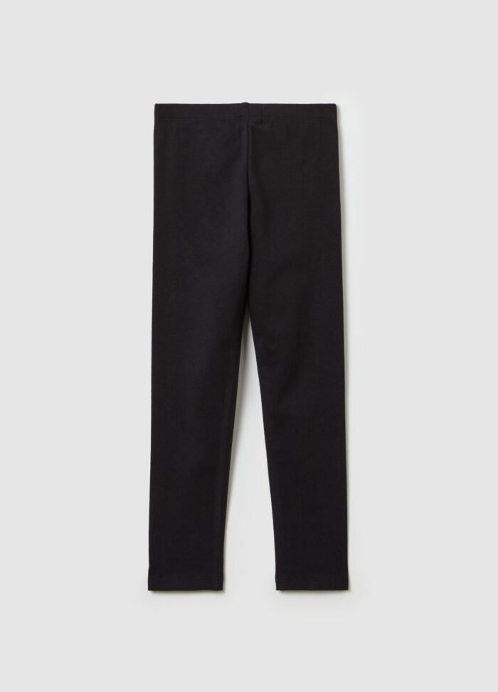 ⁦Girls' Leggings – Black⁩ - الصورة ⁦2⁩
