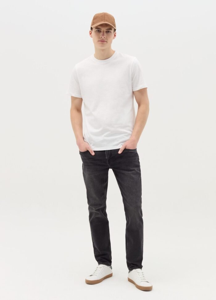 Men's Round-Neck T-Shirt – White - Image 2