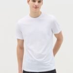 Men's Round-Neck T-Shirt – Brilliant White