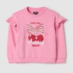 OVS Sweat W/Rouc Prism Pink