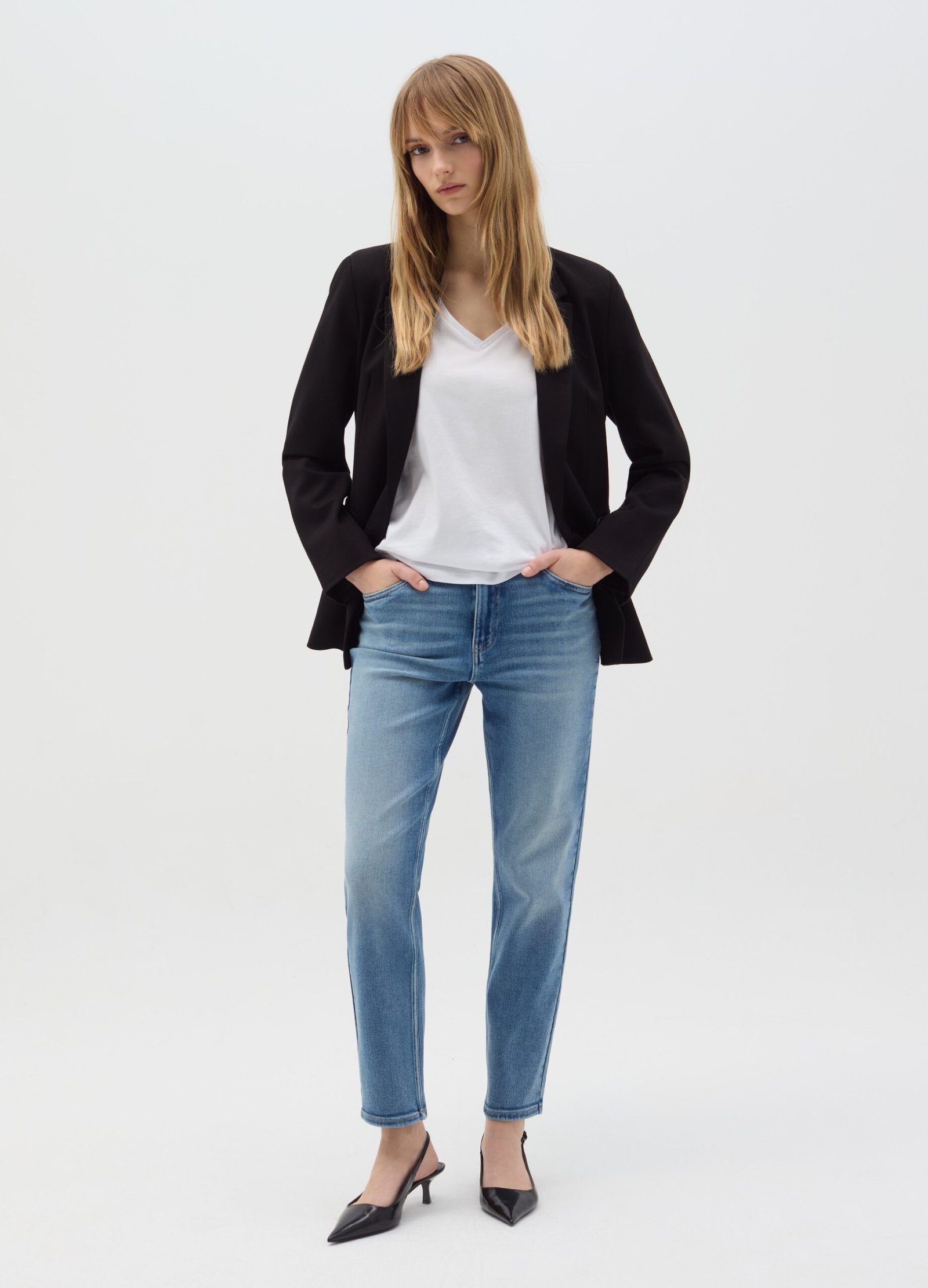 13436249.jpg Women's Slim Jeans – Light Blue - Image 1