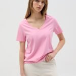OVS Ss Ts W/V-Ne Candy Pink