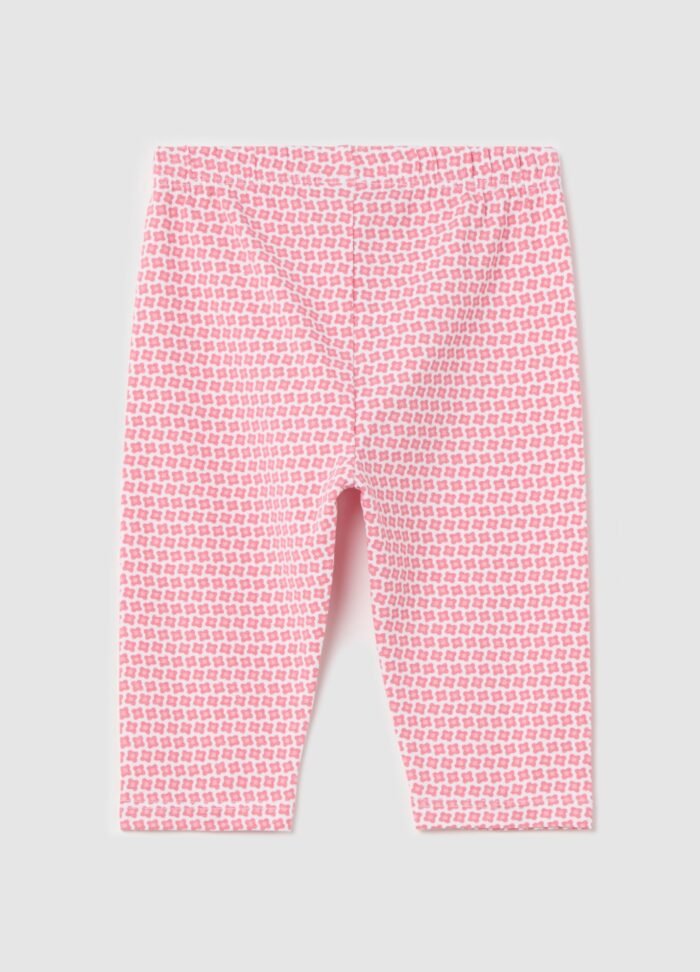 Baby Girls' Cropped Leggings – Pink - Image 2