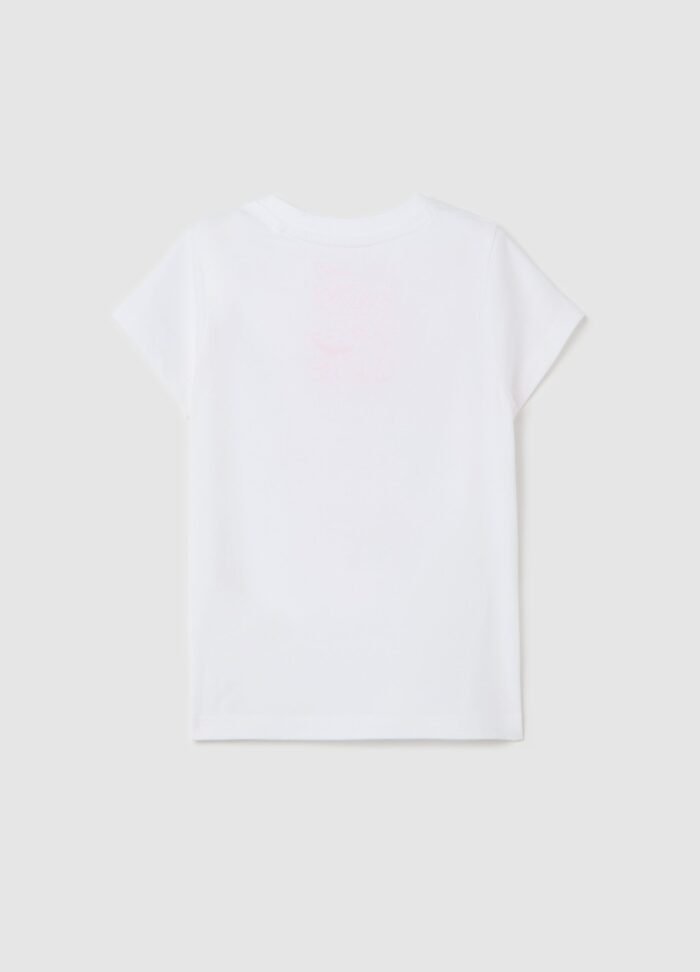 ⁦Girls' T-Shirt – Bright White⁩ - الصورة ⁦2⁩