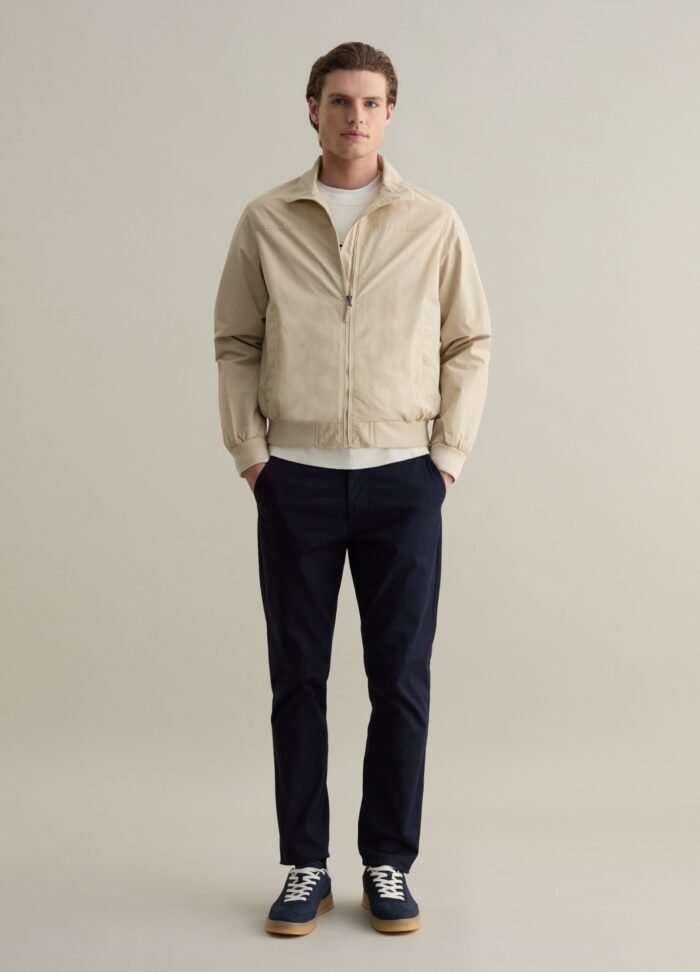 ⁦Men's Lightweight Jacket – Beige⁩ - الصورة ⁦2⁩