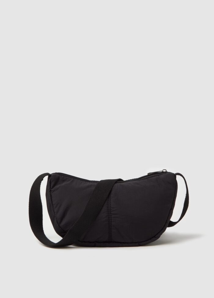 ⁦Women's Small Half-Moon Bag – Black⁩ - الصورة ⁦2⁩
