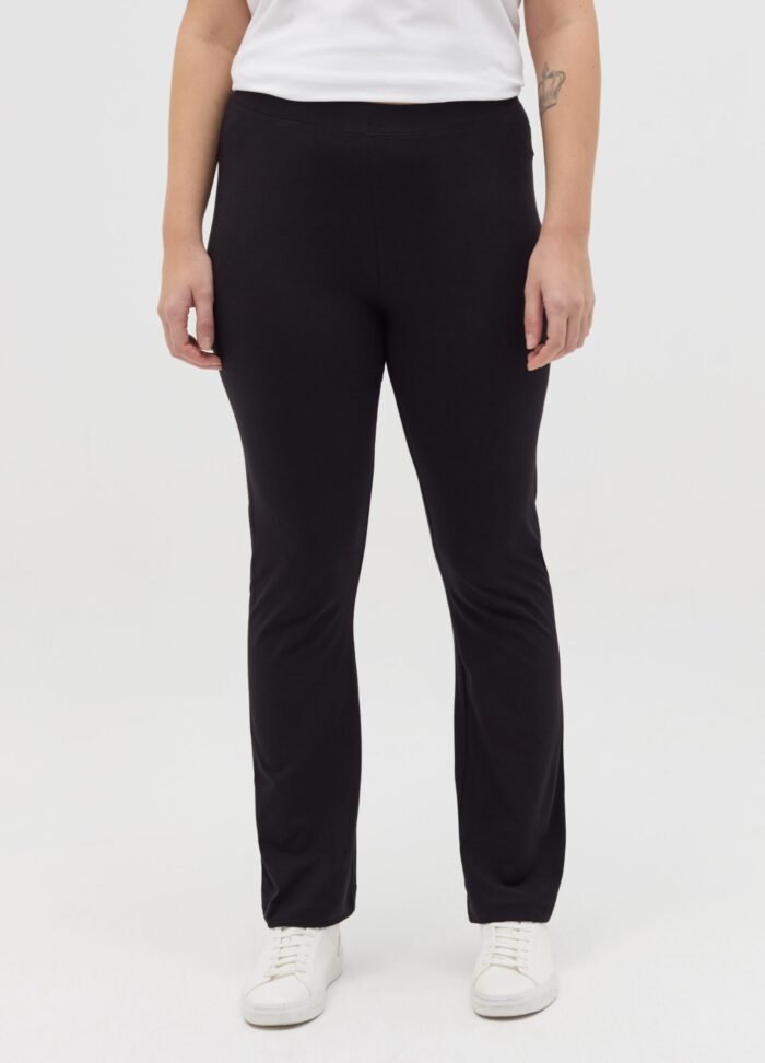 Women's Bootcut Leggings – Black - Image 2