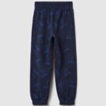 Girls' Printed Joggers – Deep Navy