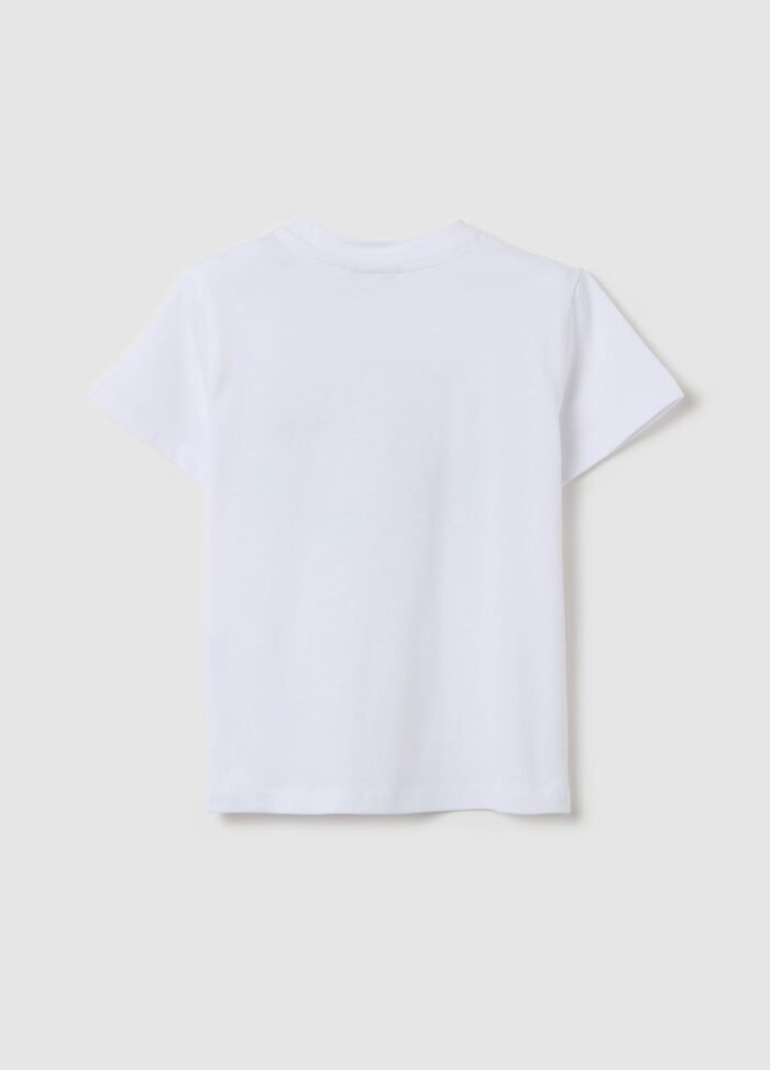 Baby Boys' Printed T-Shirt – White - Image 2