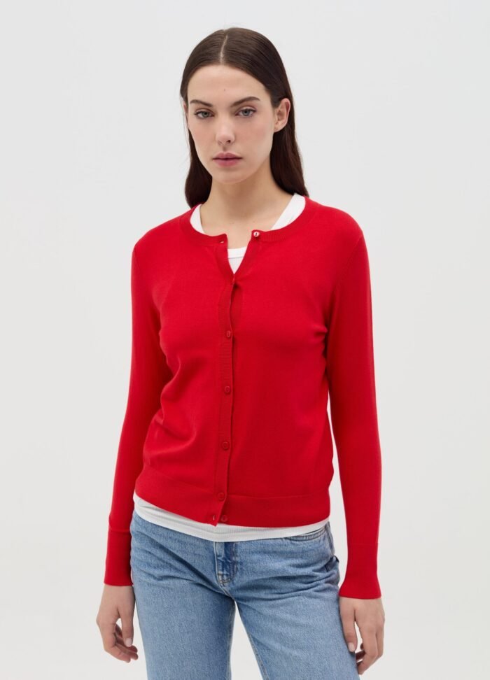 Women's Cardigan – Red - Image 2