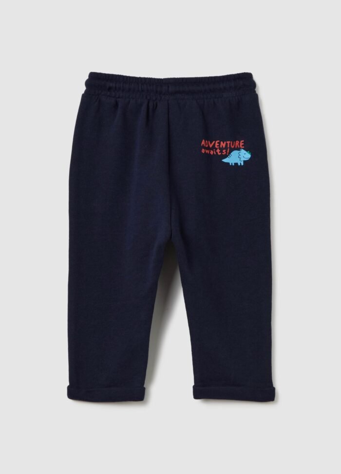 Baby Boys' Printed Joggers – Deep Navy - Image 2