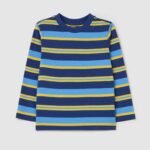 OVS T-Shirt L/S Blu/Giallo