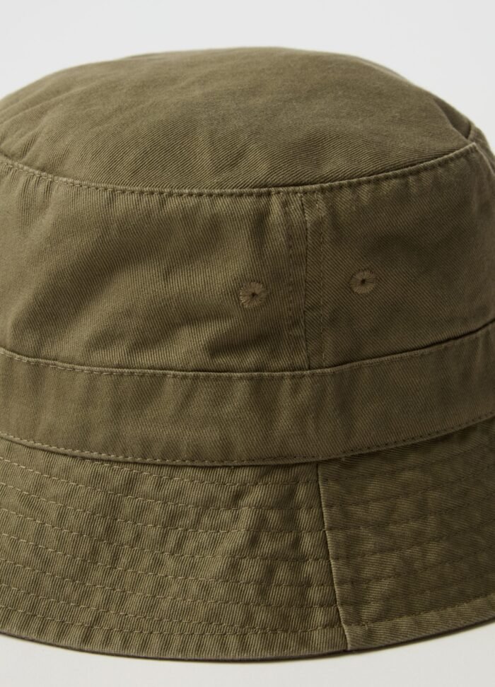 ⁦Men's Cotton Cap – Military Olive⁩ - الصورة ⁦2⁩