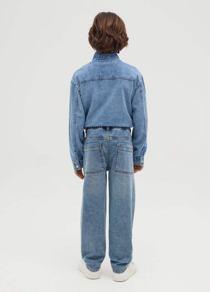 Boys' Comfort-Fit Jeans – Medium Blue - Image 2