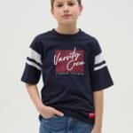 OVS T-Shirt W/Ba Dark Sapphir