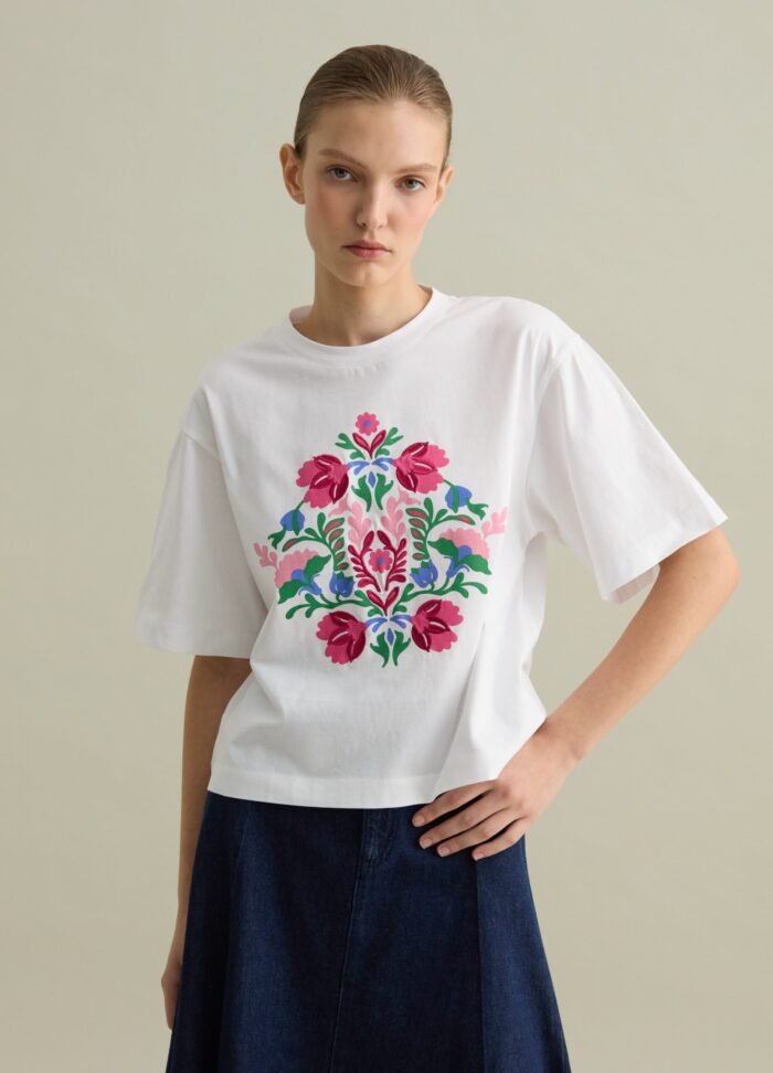Women's T-Shirt – Optical White - Image 2