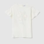 Baby Girls' Floral T-Shirt – Off White