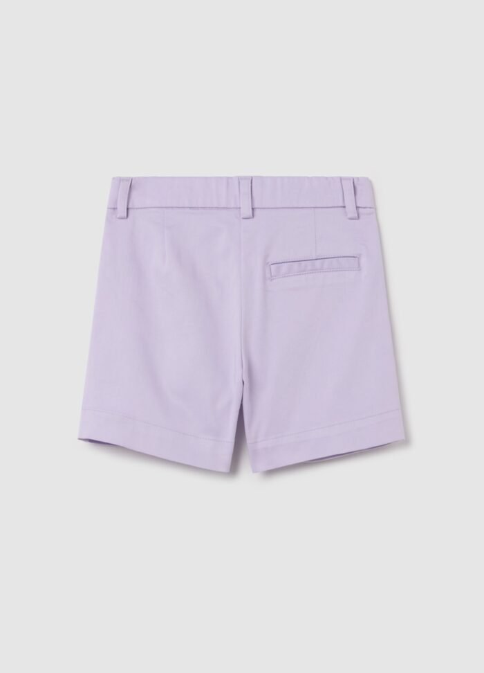 Girls' Satin-Finish Shorts – Orchid Pink - Image 2