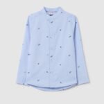 OVS Shirt L/S Wi Light Blue