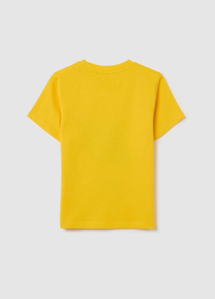 ⁦Boys' T-Shirt – Lemon Yellow⁩ - الصورة ⁦2⁩