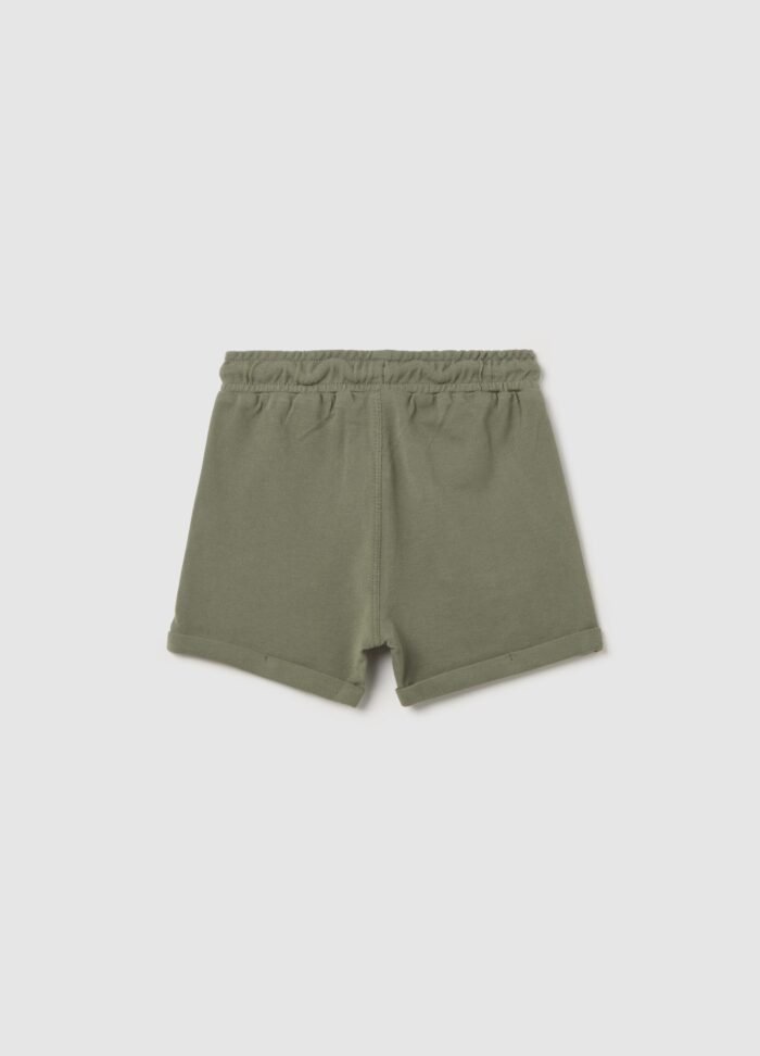 Baby Boys' Pique Shorts – Basil Green - Image 2