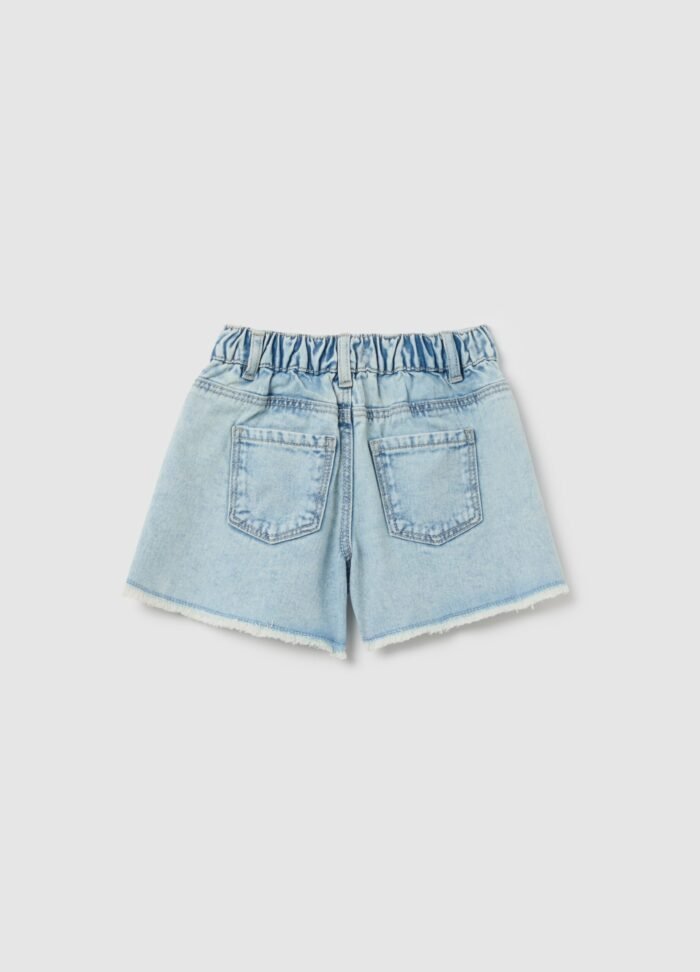 Girls' Denim Shorts – Light Blue - Image 2