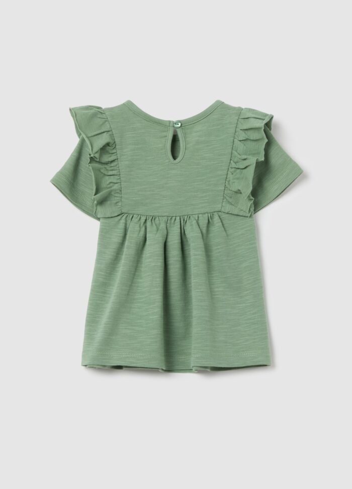 ⁦Baby Girls' T-Shirt – Green⁩ - الصورة ⁦2⁩